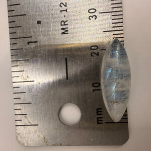 Women's Unbranded Jewelry 23mm X 8mm Loose White Blue Moonstone Cabochon